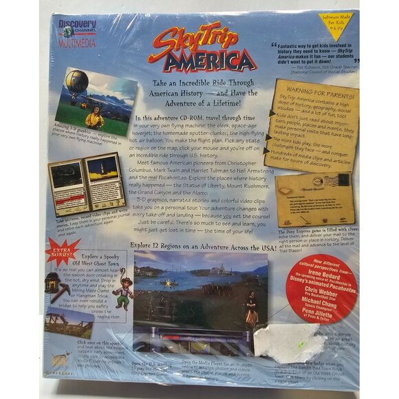 Discovery Channel SkyTrip America Multimedia CD-ROM Educational PC Software - Picture 7 of 11